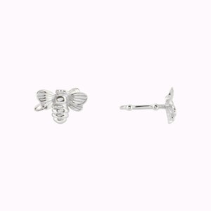 Dainty & Tiny Bee Shaped Ear Cuff Earrings Silver