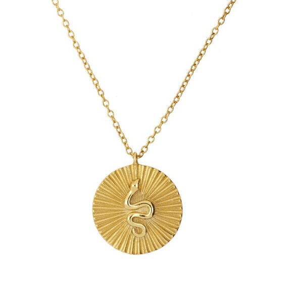 Dainty snake necklace sale