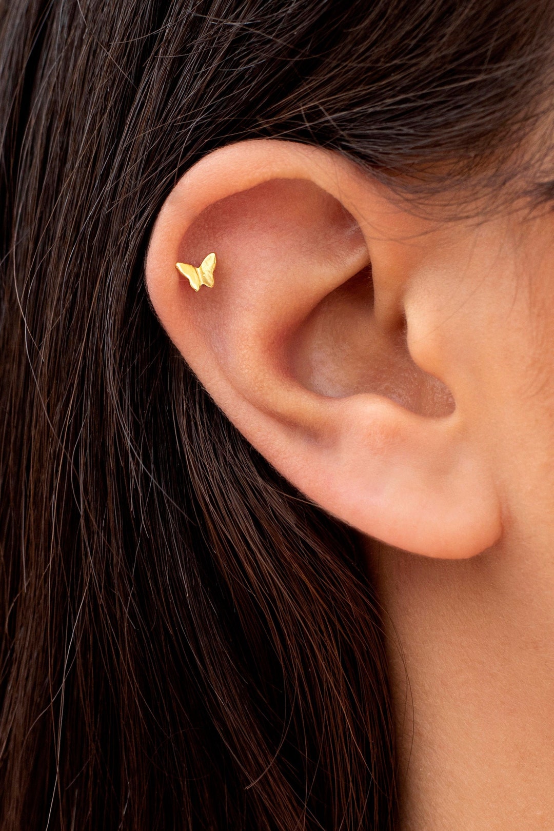 Dainty Butterfly Shaped Stud Earrings Etsy Australia