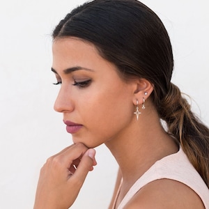 Dainty Tiny & Minimalist Circle Dot Stud Earrings Three different diameters available zdjęcie 10