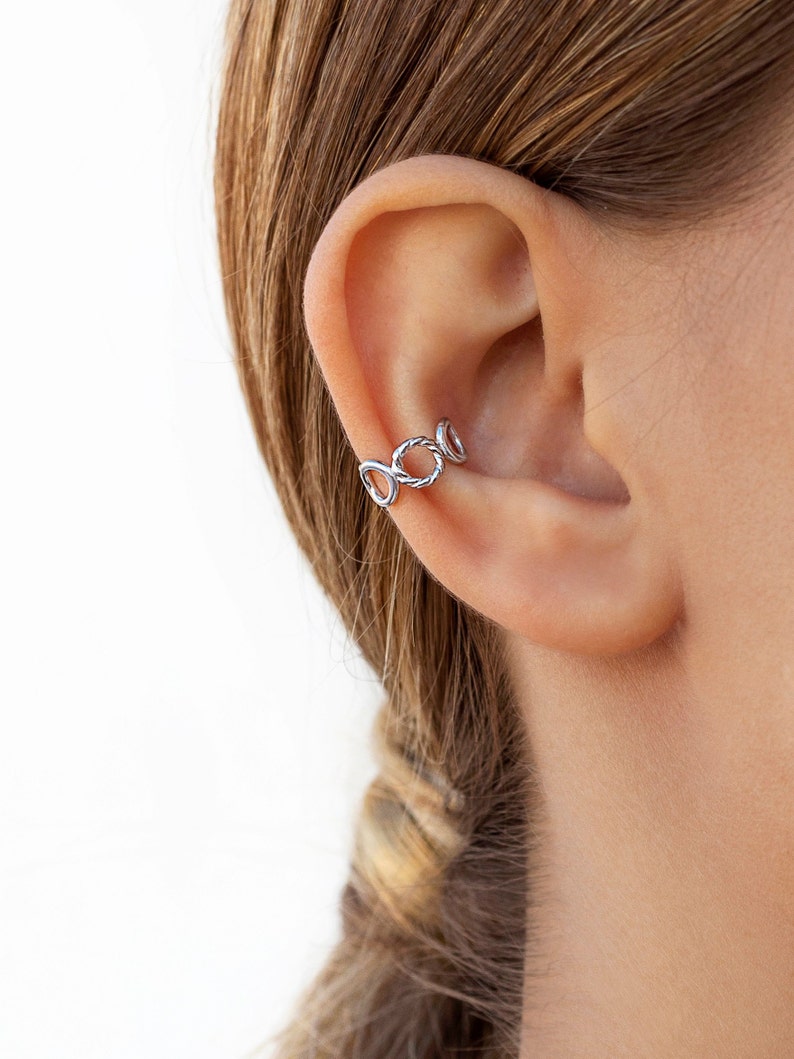 Conch ear cuff earrings from circles Etsy