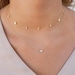 <p>Mini Dangle Bezel CZ Necklace</p> main image 1