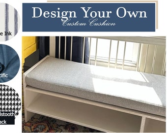 Custom 3 Inches Thick Cushion - Window Seat Bench Cushion - Bay Window Cushion - Replacement Cushion