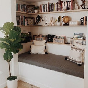 FREE SHIPPING Made to Order Custom Size Window Seat Bench Cushion | Mudroom Cushion | Reading Nook Cushion | Seat Cushion