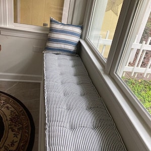 Custom Farmhouse Tufted Indoor Bench Cushion