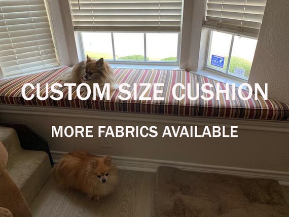 Custom Size Cushion Window Seat Cushion Bench Cushion Seat Etsy
