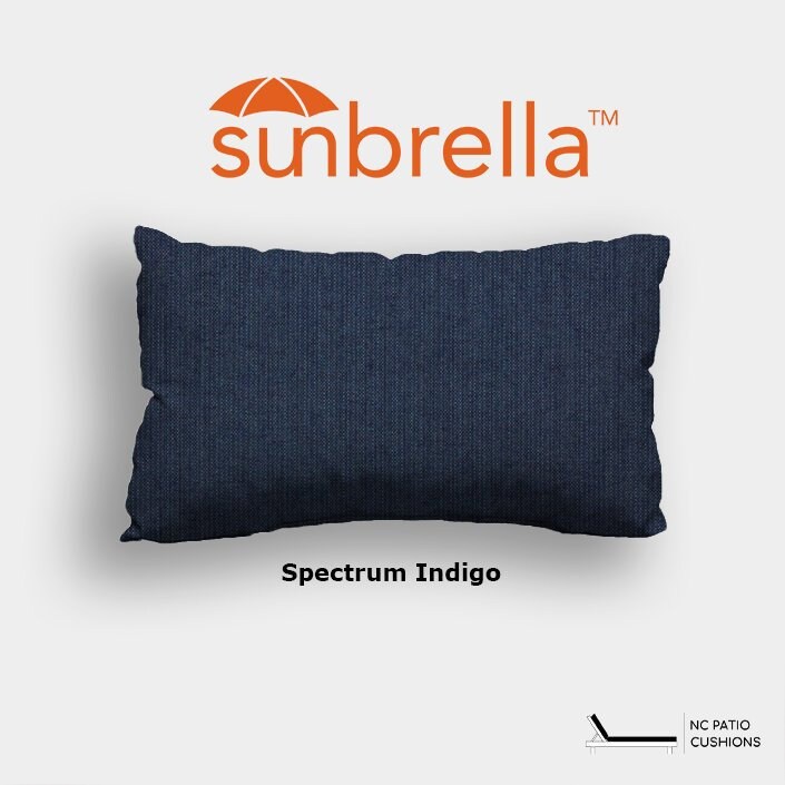 Sunbrella Spectrum Indigo Lumber Accent Pillow Indoor and Etsy