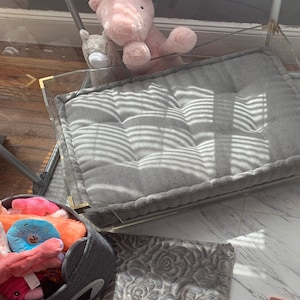 Handmade, Handsewn, and Handtufted - Tufted Cushion - Made to Order - Any Custom Size & Shape - Bench Cushion - Window Seat Cushion