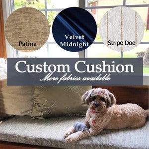 2&quot; Custom Cushion - Nook Cushion - Banquette Cushion - Custom Seat Cushion - Window Seat Cushion - Bench Seat Cushion - Mudroom Cushion