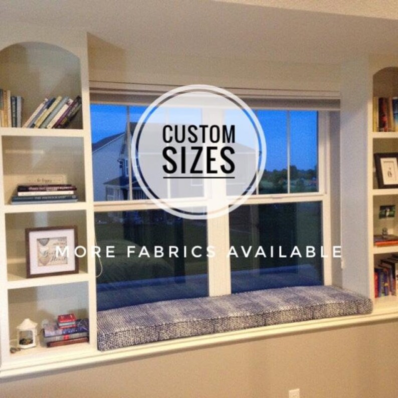 Custom Size Window Seat Cushion Bench Cushion Mudroom Etsy