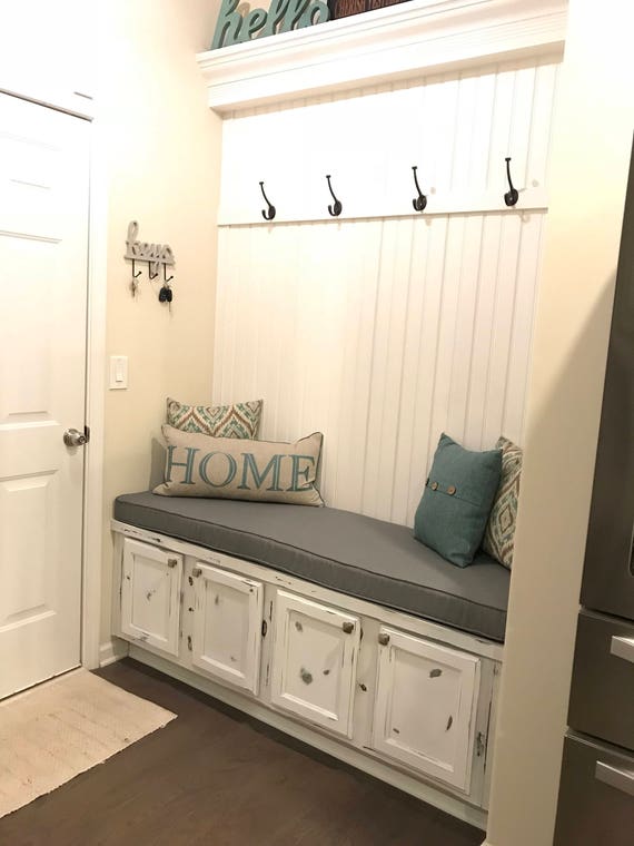 Mudroom bench 2024 with cushion