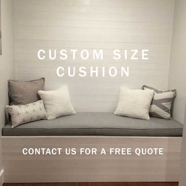 Made to Order Custom Size Entryway Pad, Mudroom, Reading Nook, Bench, Breakfast Nook, Halltree Cushion, Mudroom Pad, Mudroom Cushion