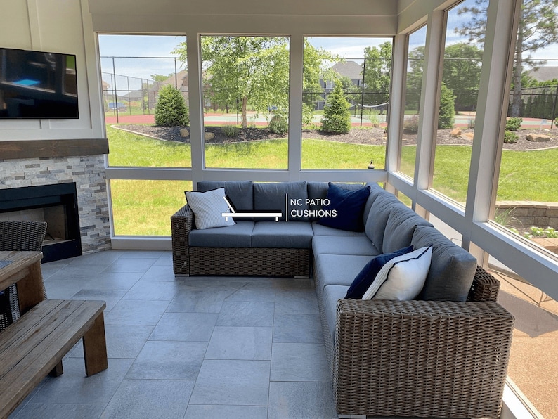 Custom Outdoor Cushions Custom Loveseat Cushion Custom Etsy