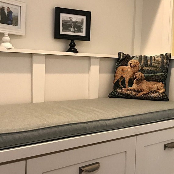 Custom Size Sunbrella Bench Pad Window Seat Cushion Etsy