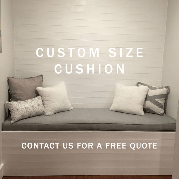 Made to Order Custom Size Entryway Pad, Mudroom, Reading Nook, Bench, Breakfast Nook, Halltree Cushion, Mudroom Pad, Mudroom Cushion