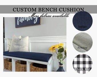 Custom Bench Cushion - Custom Size - 2" thick