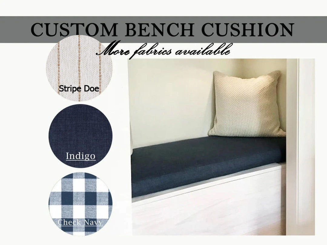 Indoor Bench Cushion Custom 3 Thick Etsy