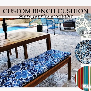 Custom Outdoor Bench Cushion 2&quot;
