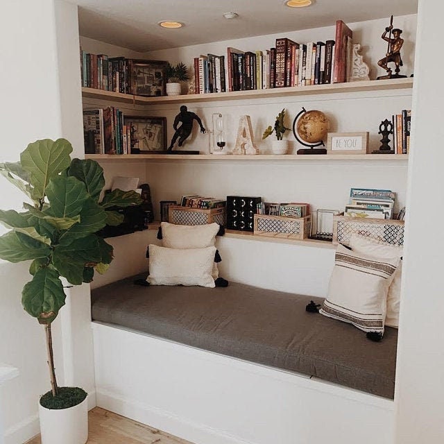 FREE SHIPPING Made to Order Custom Size Window Seat Bench Cushion | Mudroom Cushion | Reading Nook Cushion | Seat Cushion