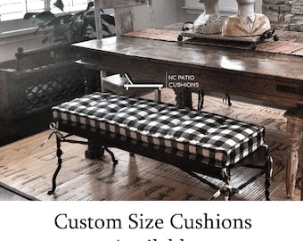 Custom Farmhouse Style Tufted Cushion Indoor