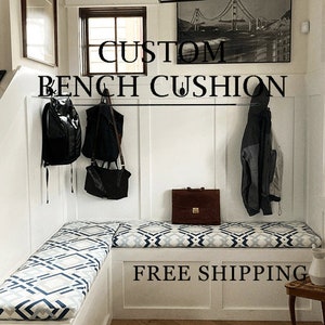 Custom Mudroom Bench Cushions