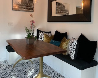 FREE SHIPPING Made to Order Custom Size Kitchen Dining Banquette Cushion | Seat Cushion | Kitchen Bench | Dining Cushion | Chair Pad