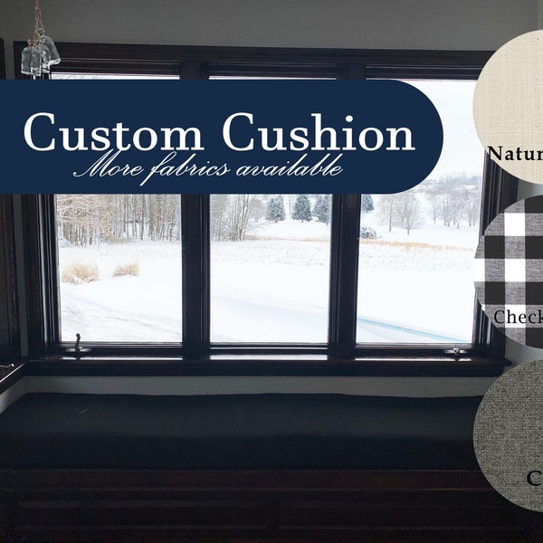 Indoor Bench Cushion Custom 4" thick