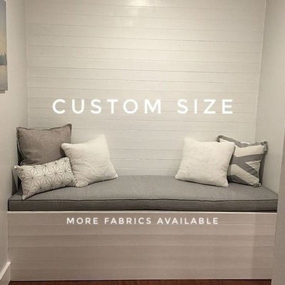 Custom Size Cushion Window Seat Cushion Bench Cushion Seat Etsy