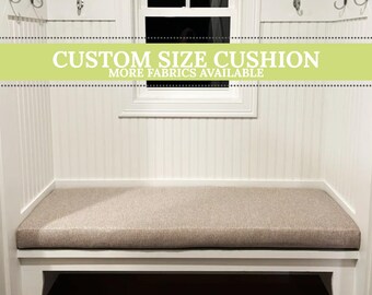 Indoor Bench Custom Size Cushion 4" Thick