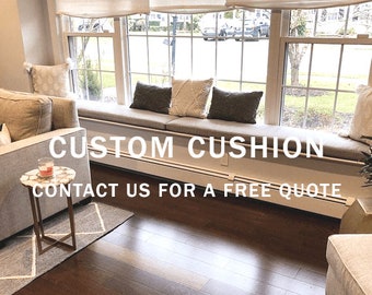 FREE SHIPPING Custom Cushions- Bench Cushion- Window Seat Cushion- Seat Pad- Box Cushions-  Swing Cushions- Deck Cushions