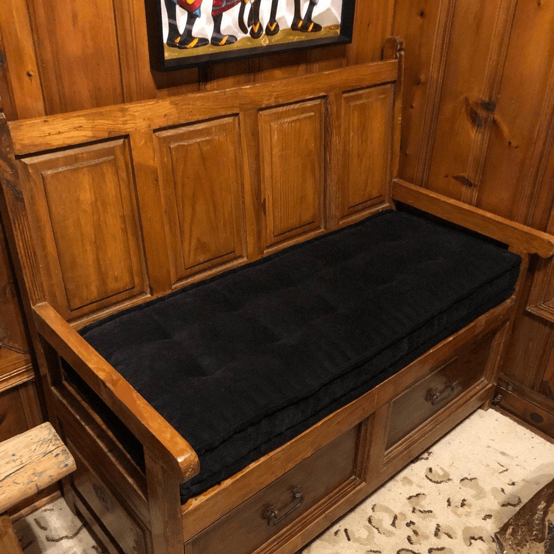 Custom Velvet Bench Cushion Tufted Cushion Handmade and Etsy