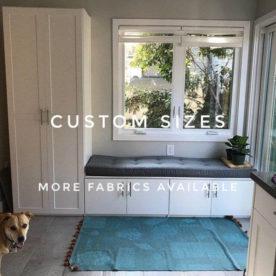 Free Shipping Custom Size Sunbrella Window Seat Cushion Etsy