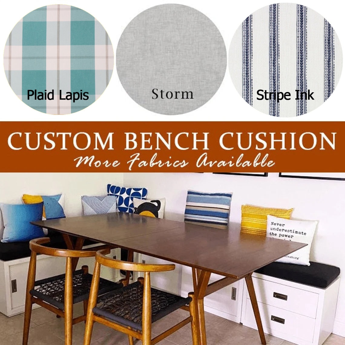 Indoor Bench Cushion Custom
