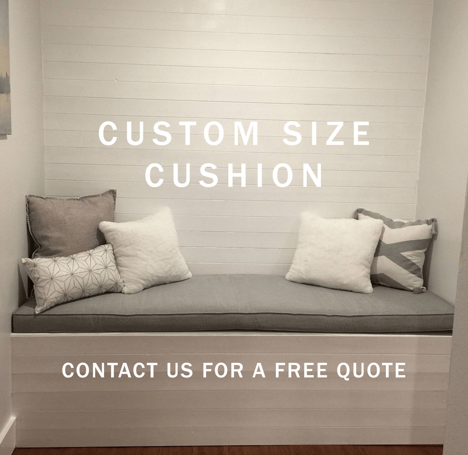 Custom Size Cushion Window Seat Cushion Bench Cushion Seat Etsy