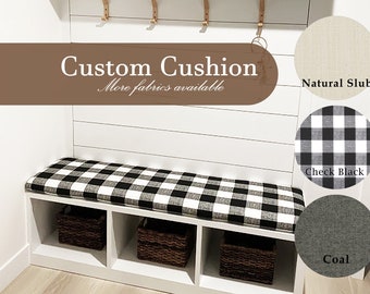 Custom Cushion 2" Thick - Kitchen Cushion - Window Seat Cushion - Mudroom Cushion - Custom Made Cushion - Bench Cushion Indoor