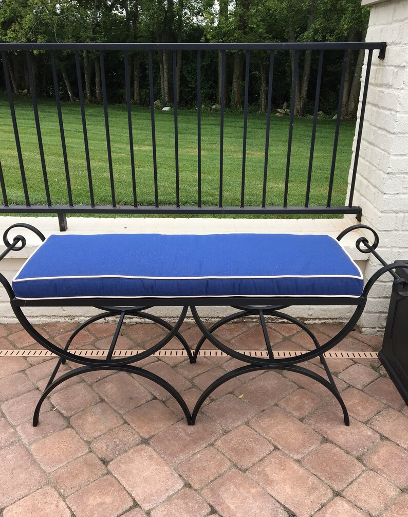 Custom Size Sunbrella Outdoor Bench Cushion Loveseat Cushion Etsy