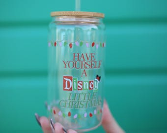 Holiday Beer Can Glass Cup 18 Oz