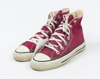burgundy chucks