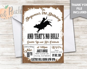 rodeo invitation etsy