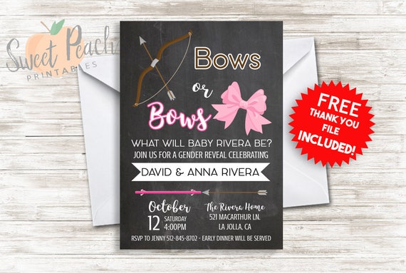 Backflips Or Barbells Gender Reveal Party Invite 5x7 Digital Personalized Boy Or Girl Gender Reveal Invitation Pink Or Blue 20.0