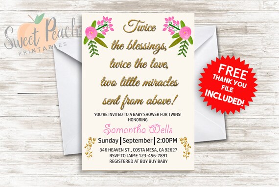 blessing on baby shower