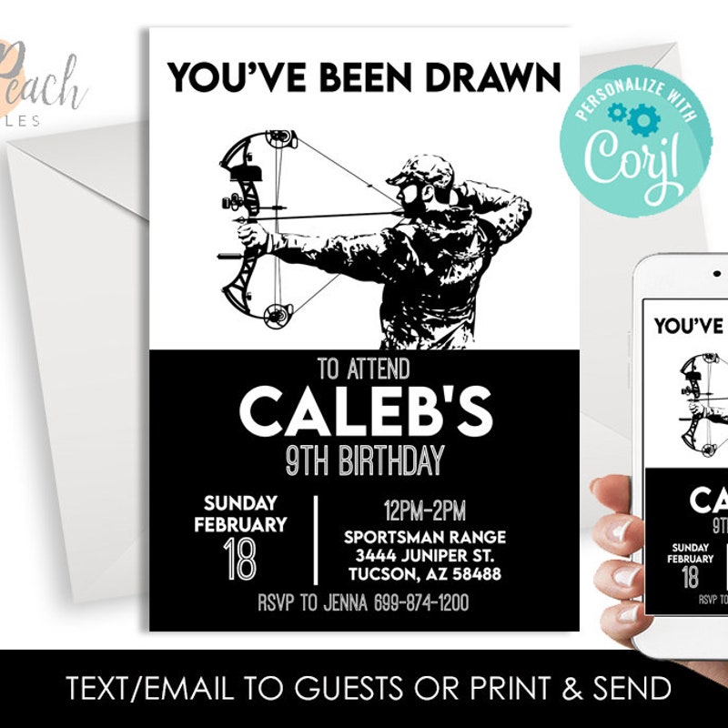 Arrows Invitation - Etsy