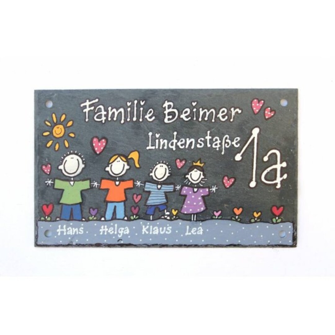 Turschilder Familie Modern