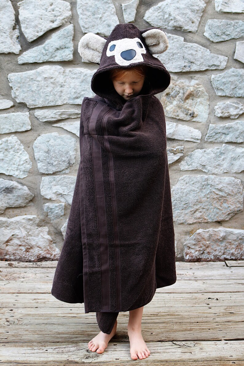 Bear Hooded Towel for Adults / Bear Gift / Hooded Towels / Etsy