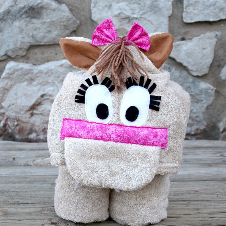 Horse Hooded Towel for Adult / XL Hooded Towel / Horse Gift / Etsy