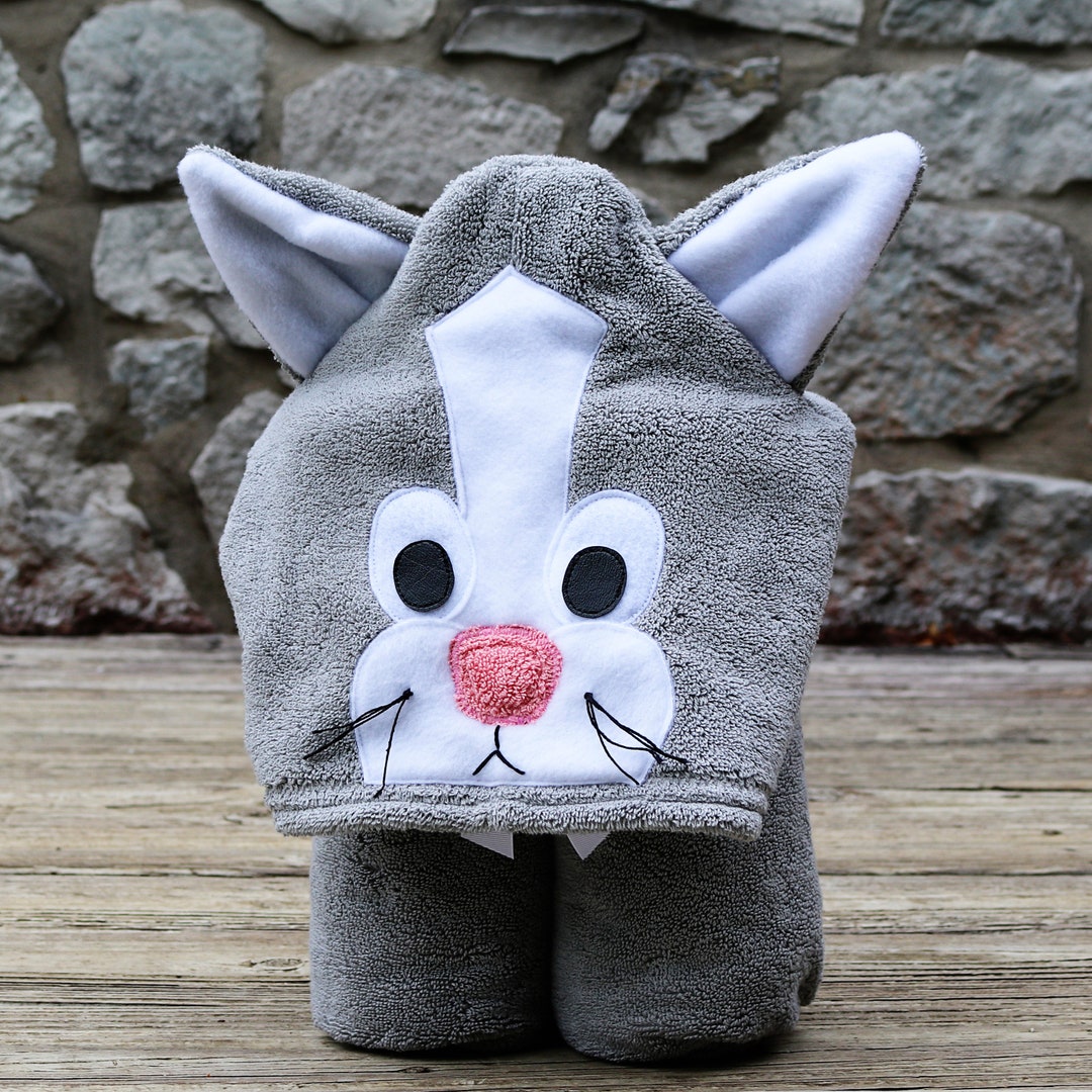 Cat Hooded Towel for Kids / Kitty Towel / Kitten / Cat Gift / Etsy