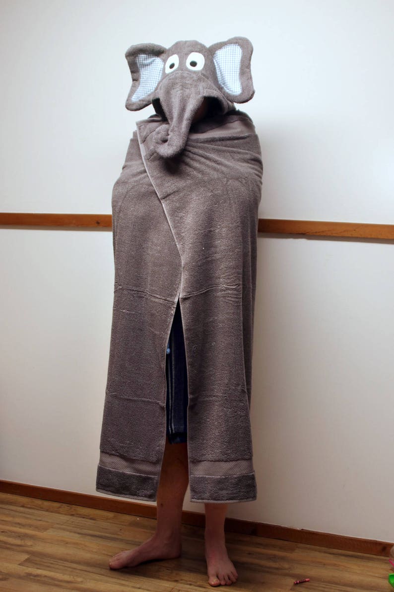 Elephant Hooded Towel for Adults / Adult Hooded Towels / Etsy