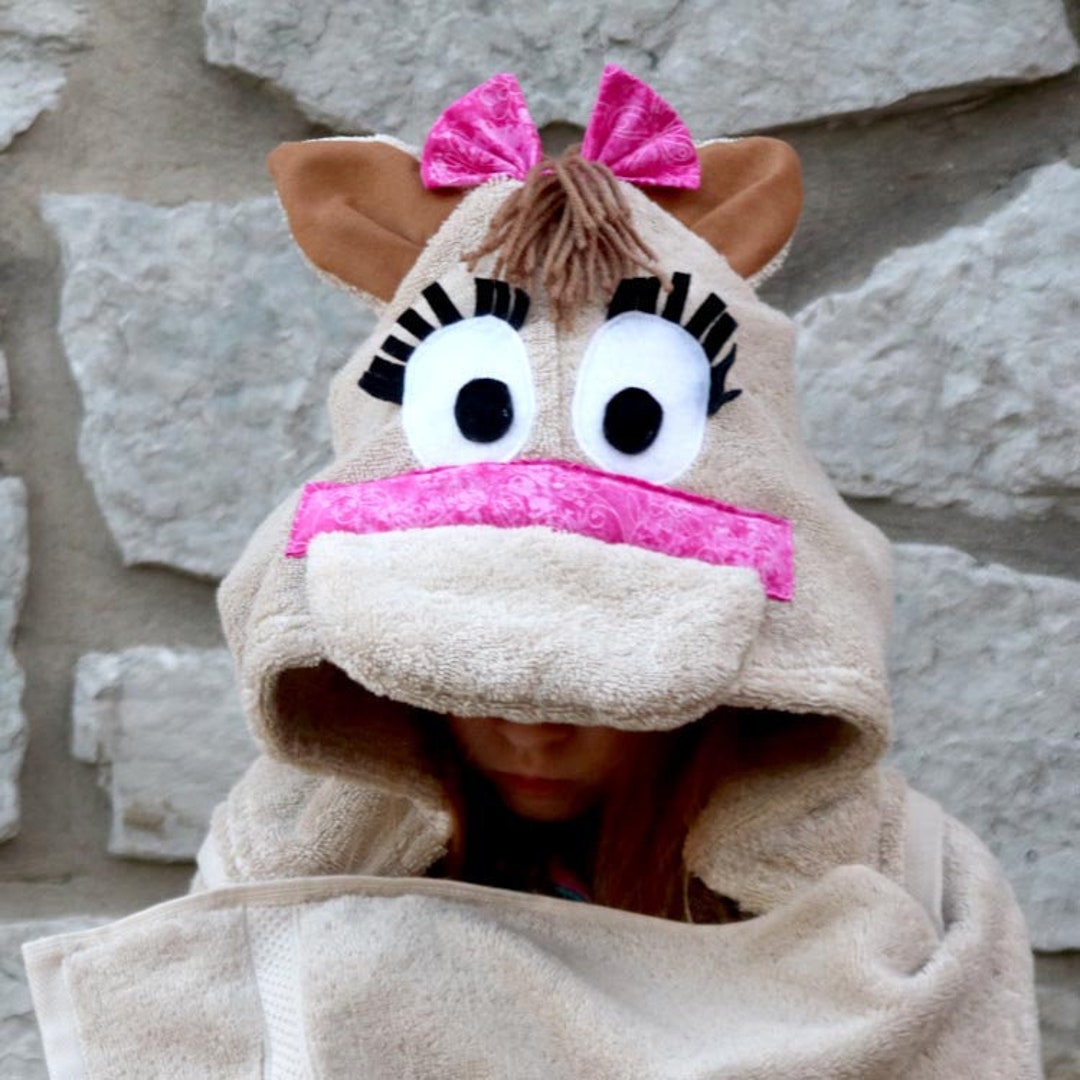 Horse Hooded Towel / Baby Hooded Towel / Child / Kids / Horse Gift