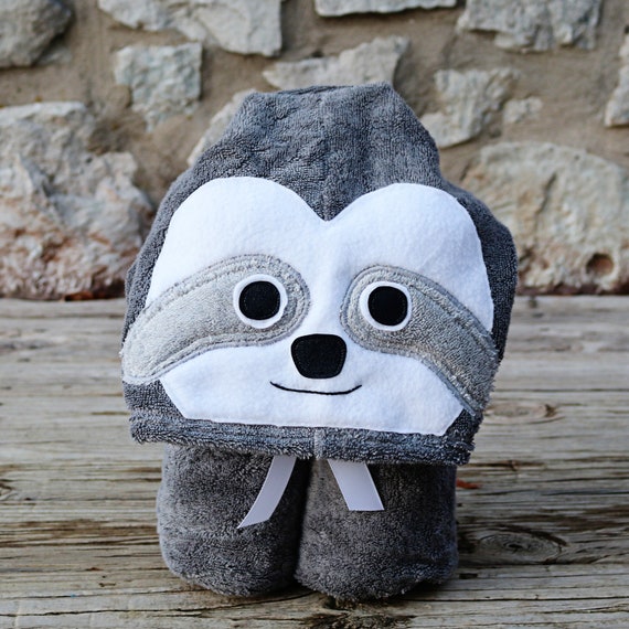 sloth baby towel