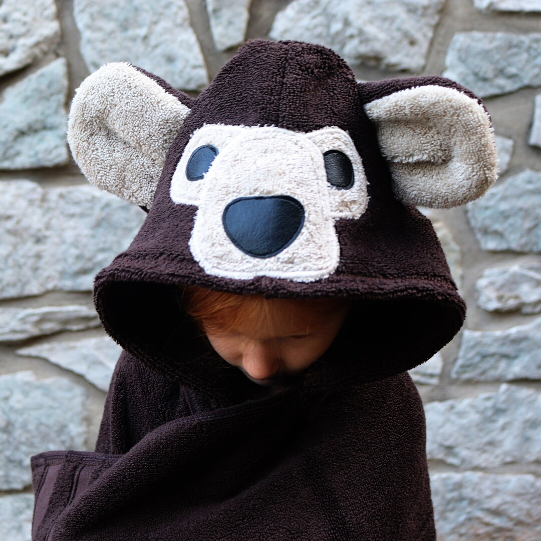 Bear Hooded Towel / Brown Bear / Hooded Towel / Baby Towel / Etsy